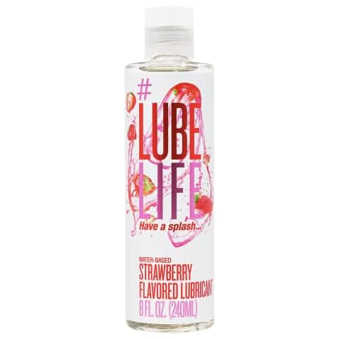 #LubeLife Strawberry Flavored Lubricant, 8 Fl Oz Cover