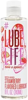 #LubeLife Strawberry Flavored Personal Lubricant, 8 Oz (240 mL) Water Based Lube