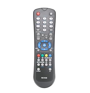 AULCMEET RC1546 Ersatzfernbedienung Kompatibel mit TECHWOOD Smart LED TV TK4015FHD12B-10100139 NOVUS-L22F275N2-10100645 TK90TNT02B RS685CHB TC2209TN875 TC3210TN847