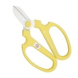 カスタードイエロー ハンドクリエーションF170 白刃 春の新色 パステルカラー フッ素樹脂 フラワーアレンジメント 花鋏 華道 贈物 燕三条製 gift Made in Japan (カスタードイエロー)
