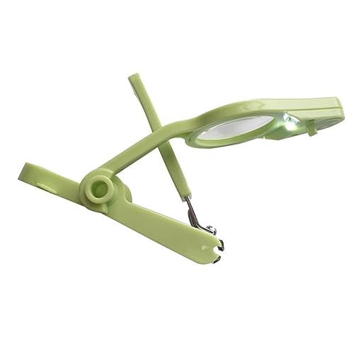 BESPORTBLE Portable Nail Clippers with LED Light and Magnifier Safe Nail Trimmer for Newborns Stylish Nail Care Tool Green Durable Design for Easy Use and