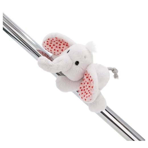 NICI MagNICI Love Elefant hellgrau 12cm grau - Kuscheltier mit Magnet - Plüschtier für Kühlschrank, Tafel, Metall & vieles mehr, tolle Geschenkidee