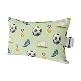 Football Outdoor Chaise Lounge Chair Head Pillow,Gold Medal Soccer Sports Beige...