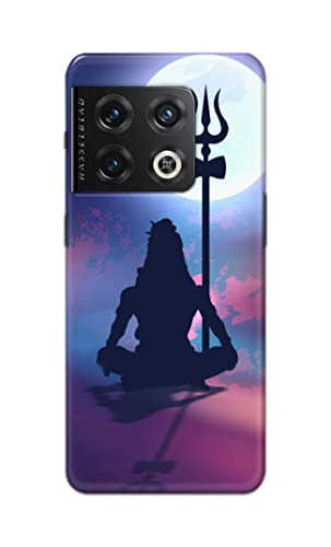 Image of Printed Hard Back Cover Case for OnePlus 10 Pro 5G Back Cover (Lord Shiva) -702