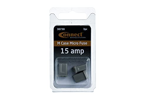 Fusible M-Type 15A de alta conductividad con carcasa transparente pack de 3 3