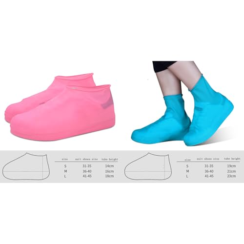 Cubiertas impermeables para calzado de silicona gruesa, protectoras para zapatillas y botas, ideales para ciclismo y lluvia miniatura 5