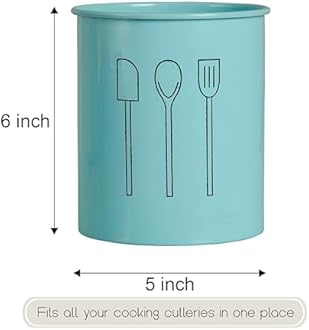 Classyo Silverware Holder for Countertop, Spoon Holder & Cutlery Organizer, Utensil Holder for Party, Flatware Caddy, Silverware Holder for Party (Aqua)