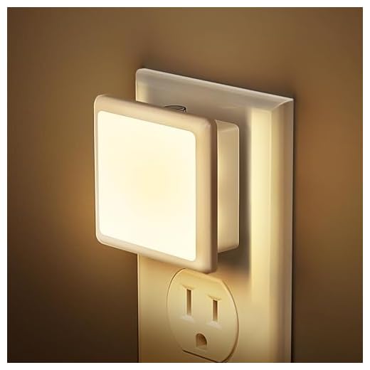 2 Pack 3500K Night Light with Light Sensor for Home Decor, Hallway, Bedroom, Bathroom and Kitchen