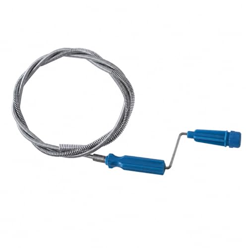 Destapacaños manual, serpiente para desagüe de acero inoxidable para fregadero de cocina y baño, destapacaños reutilizable para pelo, manual de 3 m miniatura 1