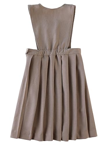 Smith's American Girls' Pleated Jumper - Khaki, 6X3