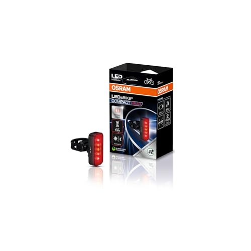 OSRAM LEDsBIKE COMPACT REAR, luce freno intelligente, ricaricabile, due modalità di illuminazione, omologata StVZO