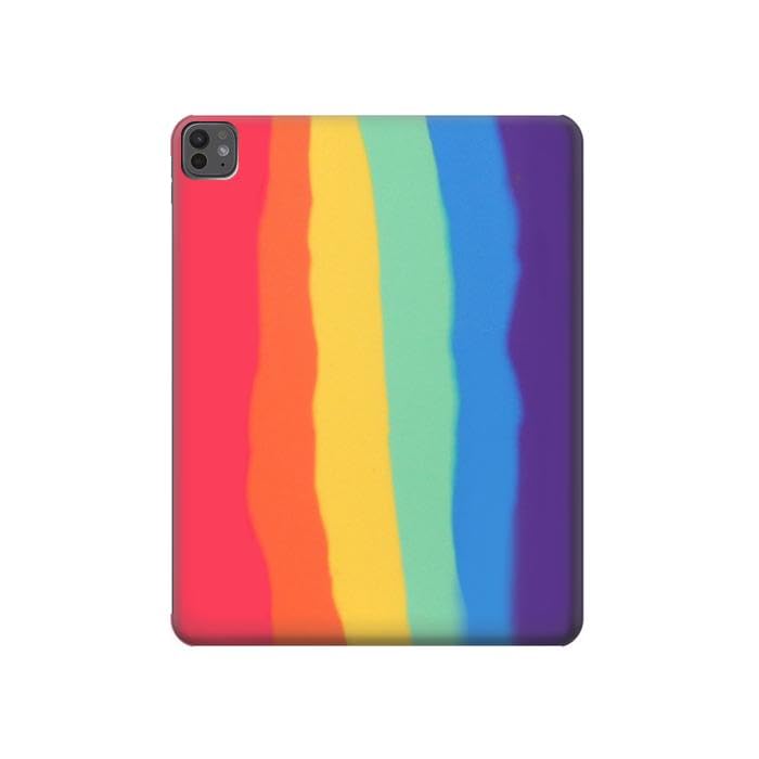 Etui iPad Pro 13 2024 2025 vertical étui tablette aquarelle arc en ciel original