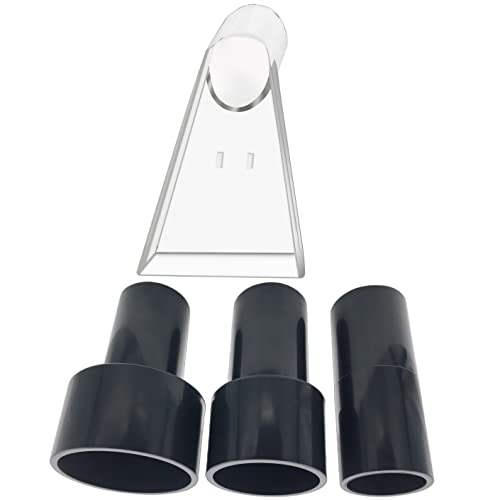 TunaMax Universal Work with All Shop Vacs Clear Extractor Attachment with 1-1/4" & 1-7/8" & 2-1/2" Adapters for Carpet Cleaning & Auto Detailing, Extraction Accessory for Wet Vacuum Cleaners by TunaMax - Used condition - CA$22.45