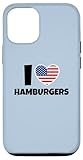 Photo Gallery custodia per iphone 15 i love hamburgers with american flag and heart Photo Gallery custodia per iphone 15 i love hamburgers with american flag and heart
