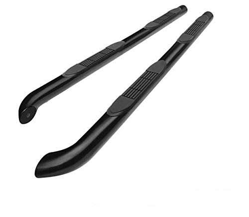 Better Automotive 3" Black Side Step Rails Compatible With 1999-2004 Nissan Frontier Crew Cab (Short Bed Only) (5Ft) Nerf Bars Side Bars Running Board Steps #TOP5