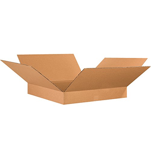 Image of TAPE LOGIC 26x26x4 Flat Corrugated Boxes, Flat, 26L x 26W x 4H, Pack of 15 | Shipping, Packaging, Moving, Storage Box for Home or Business, Strong Wholesale Bulk Boxes