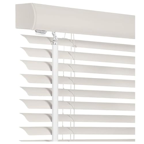 Persianas Venecianas Aluminio a Medida, Horizontales Stores para Ventana Cocina, Blackout Ajustable Fácil Instalación para Oficina Hogar, 25cm Lamas Estor 90x160cm, 80x120cm(Amarillo Claro)