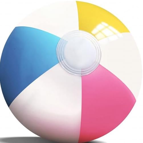 Realspring 12 Pack Beach Balls Bulk in July Inflatable Swimming Pool Balls Birthday Party Supplies Favors Luau Decorations Summer Blow Water Fun Gifts (Flamingo,4'',12'',20'')