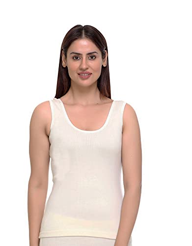 warmzone Solid Rib Pure Wool Sleeveless Top Thermal for Women (27023 Pack of 1 Pc)-picture-16