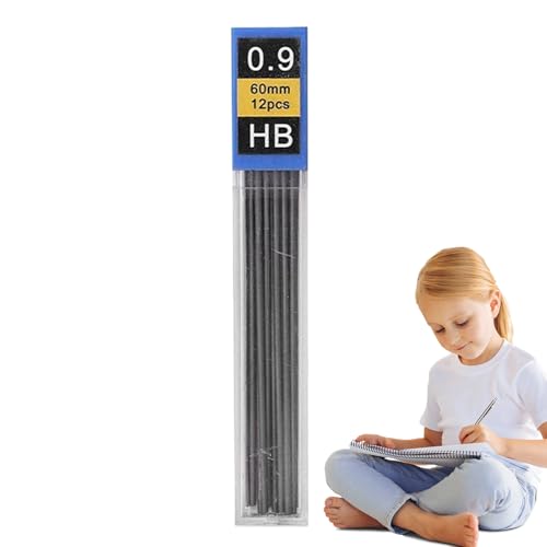 ペンシル芯,12本入りの鉛筆芯詰め替え | 家庭や学生向けの文房具用品 学校勉強試験に最適