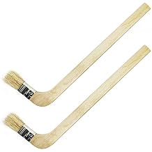 Wooden Handled Hog Bristle Radiator Right Angle Bend Paint Brush, 11" Long, 1" Brush Width 2 Pieces