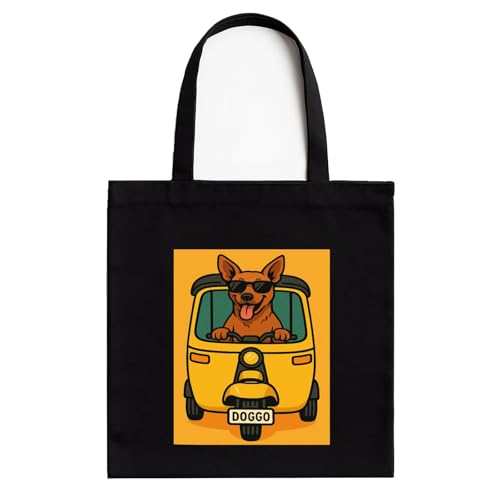 Tote Bag for Women Cotton Tote with Zipper | Eco Friendly Reusabl...