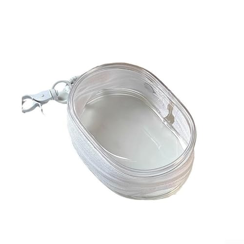 1PC Charging Cable Data Cable Charger Charging Storage Box, Transparent Compact Organizer for Travel, Data Cables, Headphones and More(white)