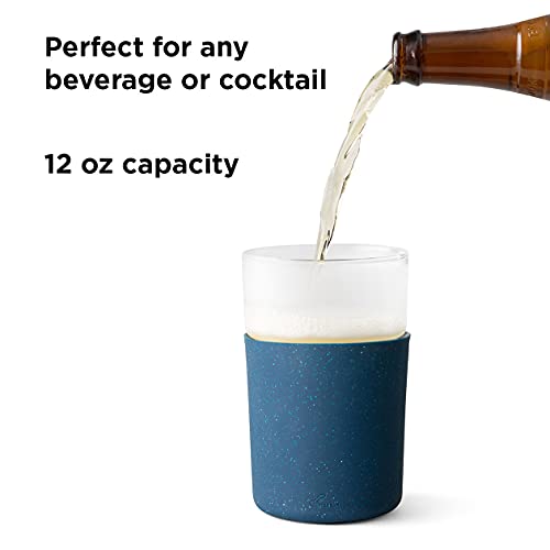 Rabbit R5-21308 Freezable Glasses, Set Of 2, Speckled Navy #TOP3