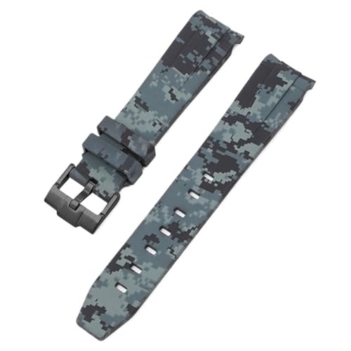 Bracelet MoonSwatch silicone noir mosaïque 20mm pour vos sorties et le sport