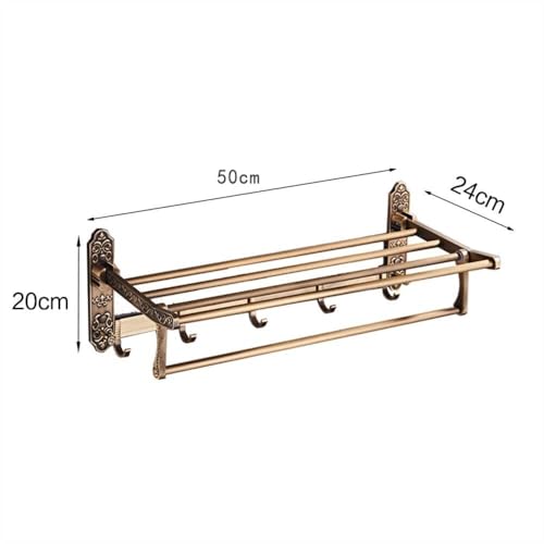 Porte-serviettes de bain pliable pour optimiser les petites salles de bain - 4