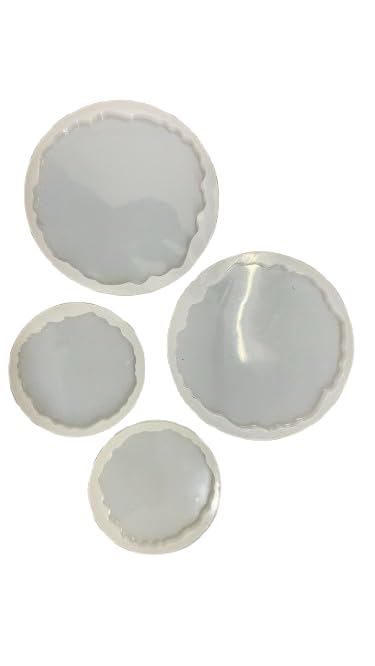 Agate Round Mould – 2 Inch (Set of 2) & 3 Inch (Set of 2) Silicone Molds for Resin Art, Epoxy Crafts, Jewelry, Coasters, and DIY Projects – Pack of 4-image-18