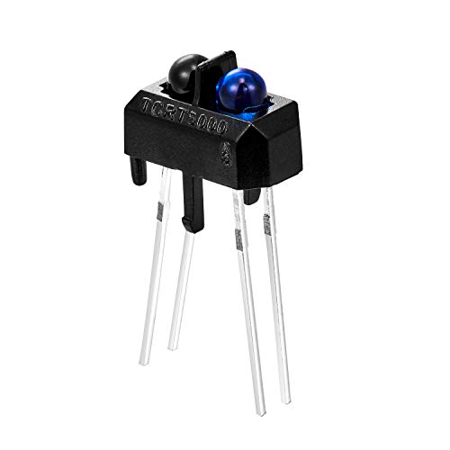 CHANZON 10 pcs TCRT5000 Infrared Ray IR LED Diode Lights (Black Round Lens DC 20mA) Lighting Bulb Lamps Electronics Components Indicator Light Emitting Diodes -  10TCRT5000