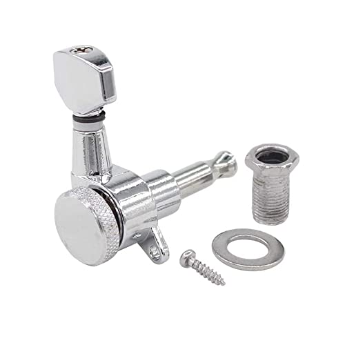 dsfen 3 Left 3 Right Inline Guitare électrique Tuning Peg Mécaniques de Verrouillage scellées Touches de réglage de Guitare chromées Mécaniques 1 : 18 Compatible avec la Guitare électrique St - Les Beatles, Paul McCartney, John Lennon, RIngo Starr, George Harrison dsfen 3 Left 3 Right Inline Guitare électrique Tuning Peg Mécaniques de Verrouillage scellées Touches de réglage de Guitare chromées Mécaniques 1 : 18 Compatible avec la Guitare électrique St – Image 4