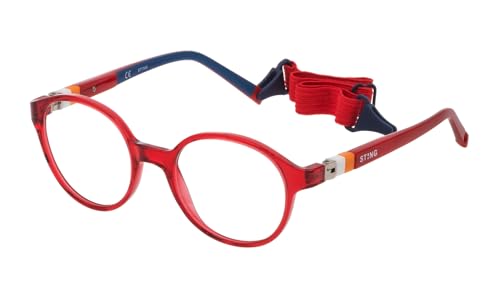 STING Vsj666n Gafas de Sol, 0u19 Rosso Ferrari Lucido, 44 cm Unisex Adulto