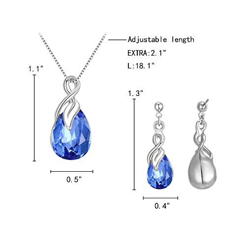 EleQueen Crystal Jewelry Set for Women - 61% Off $9.79 - Image 4