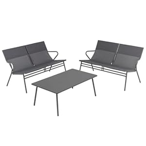 Lafuma Vence Lounge Set Obsidiangrau