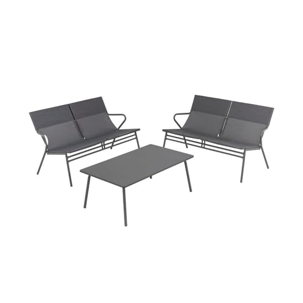 Lafuma Vence Lounge Set Obsidiangrau