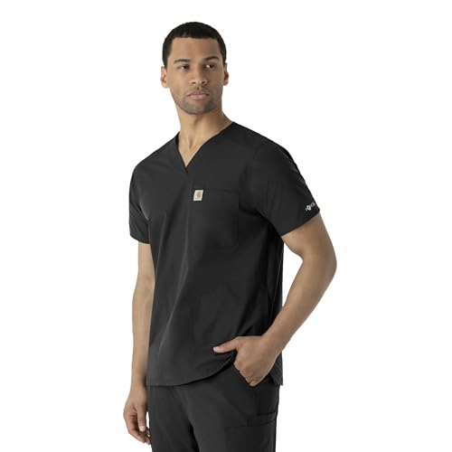 Carhartt Herren Force V-Neck Shirttail Top, Schwarz, 2X – Ansicht 5