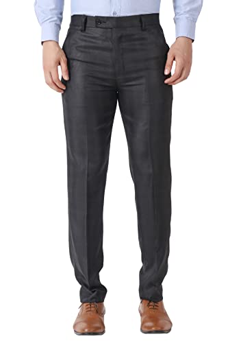 Image of MALENO Men's Polycotton Slim Fit Checkered Trouser |Trousers for Office, Party | Men Formal Pant