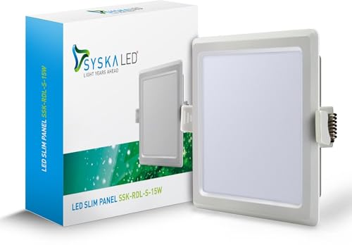 Image of SYSKA (RDL-S-15W-6500K Cool White Color Temperature Downlight with Ultra Slim Design Pack of 1