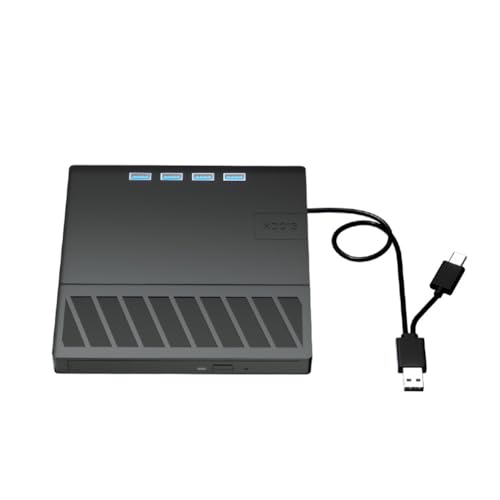 LYEAA Unità ottica ray esterna 7 in 1 USB 3.0 Tipo C Lettore masterizzatore CD/DVD/BD -/+RW con porta SD/TF for PC