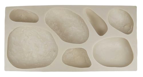 Veneer Stone Rubber Mold for Concrete, River Rock Flats, 23.75x11.5, Version 1, Recycled Material