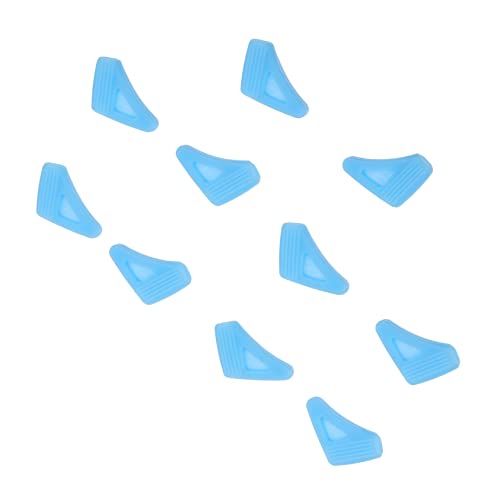 SHINEOFI 10 Piezas Templos de espectáculos Suave lentes ligero azul apretones gafas de sol gafas sol gafas oskley earloops retenedor de anteojos accesorios para gafas gel de sílice Blue