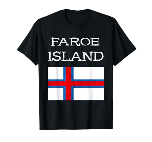 Bandera de Isla Feroe Bandera Feroe Faroyar Escandinavo Souvenir Camiseta