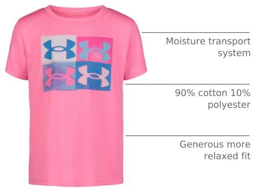 Image of Under Armour Girls Girls Short Sleeve Shirt, Crewneck, Lightweight and Breathable Athletic-t-Shirts