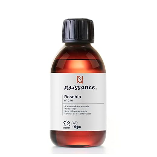 Naissance Aceite Vegetal de Rosa Mosqueta Rubiginosa n. º 246 - 250ml - Puro, natural, vegano, sin hexano y no OGM - Hidrata y nutre todo tipo de pieles, el cabello y las uñas.