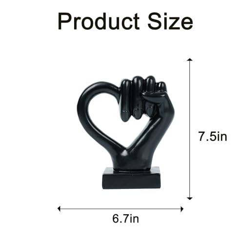 Escultura de Mano Heart Eclectic para Decoración Hogar miniatura 2