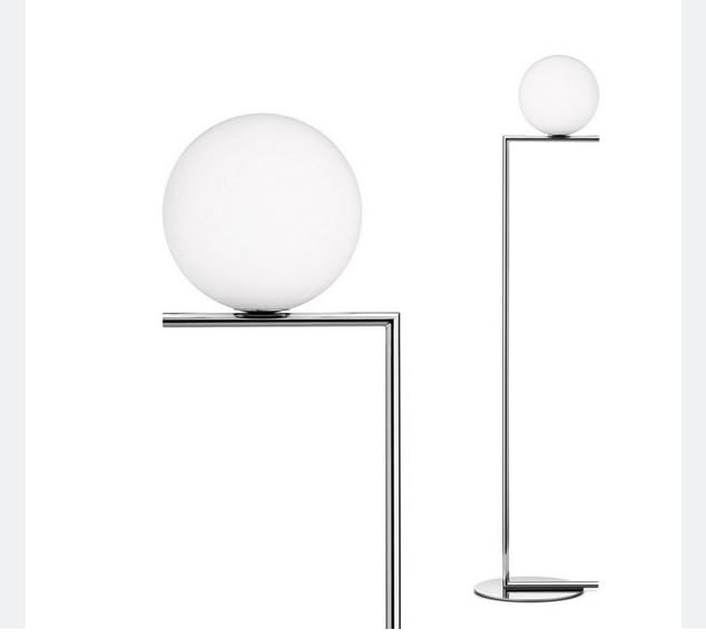 FLOS - Lampada da terra Flos IC F1 - Cromo