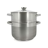 Couscoussier - MENASTYL - 4615450 - Edelstahl - 10 Liter - Für alle Herdarten geeignet, auch Induktion