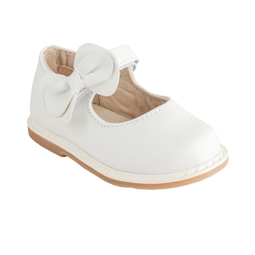 Baby Deer Girls Vegan Leather 1-Strap with Double Bow for Dress or Play2